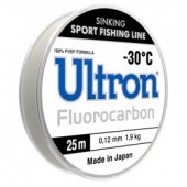 Леска ULTRON Fluorocarbon 0,50 мм, 17,5  кг, 25 м